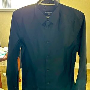 Black button down shirt